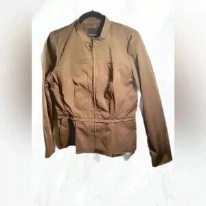 Cynthia Rowley classic style day 2 nite green waist length long sleeve blazer M